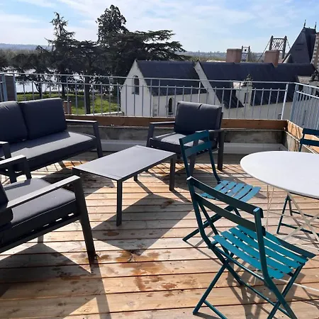 شقة Grand Terrasse Vue Loire Et Chateau D'ancenis *
