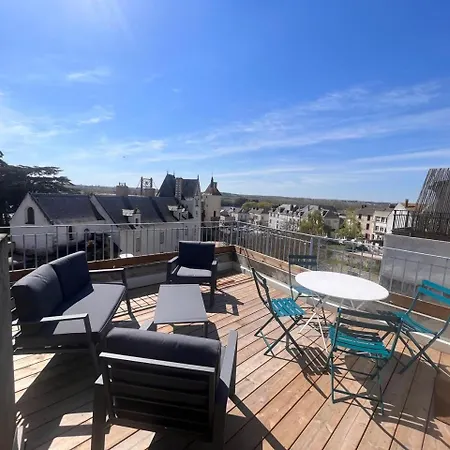 شقة Grand Terrasse Vue Loire Et Chateau D'ancenis *